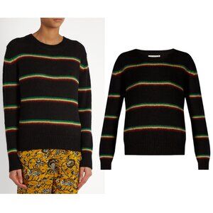 ISABEL MARANT Etoile Striped Goya Sweater F 42 US 10 L Alpaca blend